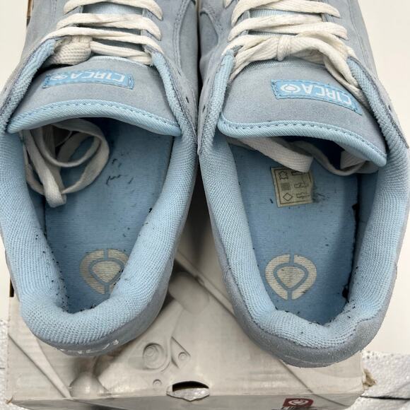 C1RCA Men’s Skate Sneaker Light Blue/White LX10-90 with Box Size 11 - Picture 4 of 7